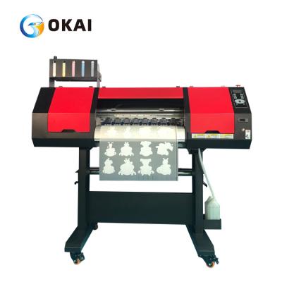 China 60cm Print Width DTF Printer Digital A2 A3 T Shirt Printing Machine Heat PET film DTF DTG printer for OKAI for sale