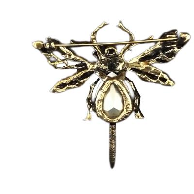 China New Style Reasonable Price Unique Italian Brass And Color Stones Jewelry Fashion Elegant Brooches For Mother for sale