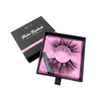 China Natural Series Logo Faux Mink Full Strip Custom Made Lashes 100% Handmade Reusable False Eyelashes MAK-004 for sale