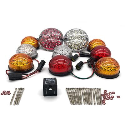 China For Defender 90-16 90/110 83-90 10PCs/Kit For Land Rover Defender Light Set 90/110 83-90 Led Upgrade Kit Lamp Replace Front Rear Indicator Tail Stop Position for sale