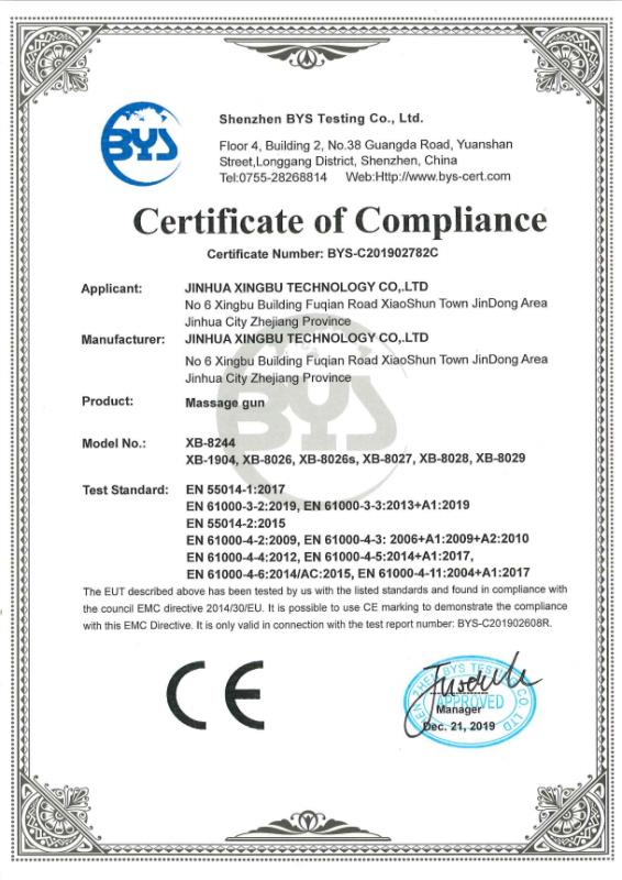 CE - Jinhua Xingbu Technology Co., Ltd.