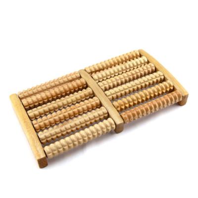 China Manufacturer direct sales portable six rows wooden foot massager foot massager point massager for sale