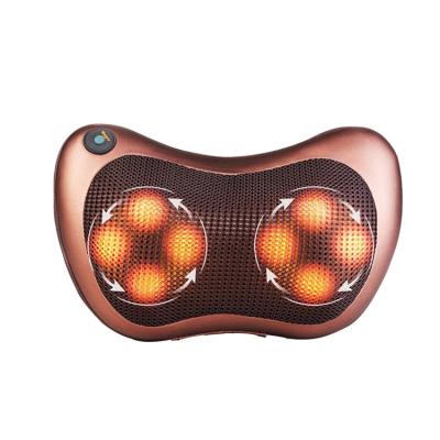 China Infrared Electronic Neck Massager Portableure Vibrator Shiatsu Neck Support Travel Massage Pillow for sale