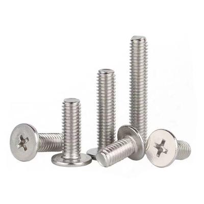 China Stainless Steel Copper Flat Head Screw Slotted Pan Head Cross Recessed Screw Cylindrical Slotted Screw for sale