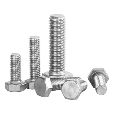 China Stainless Steel Factory Wholesale M6 M8 M10 M12 M16 Stainless Steel Thread Hex Bolts for sale