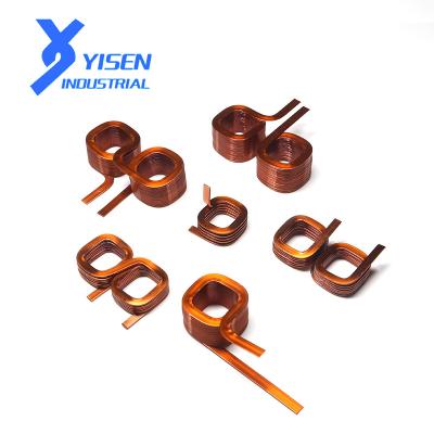 China Use Magneto Yisen Manufacturers Copper Wire Custom Flat Coil Air Core Air Core Coil for sale