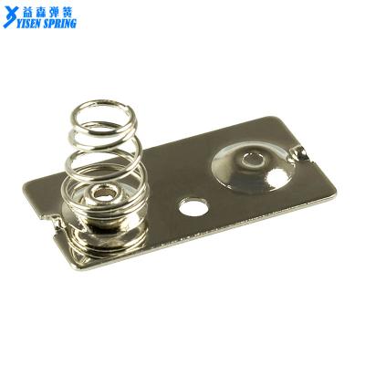 China Custom Torsion Spring Metal AA Battery Spring Contacts Terminal Nickel Plated For Electronics Part Accessory for sale