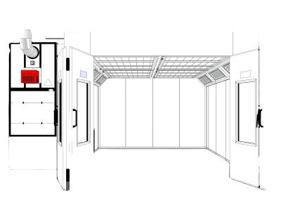 China High Quality Double Building EPS Insulation Material Spray Fireproof Standard Shed BWD-31 8000X4000X3100 for sale