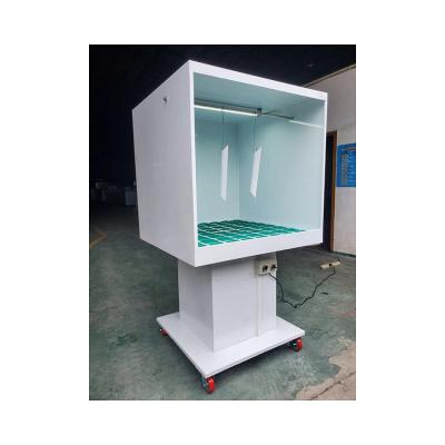 China Building Material Shops 2021 High Quality Metal CUTOMIZED COLOR 1.1kw Portable Mini Spray Booth Paint Booth for Painting for sale