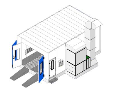 China PAINTING & Cheapest BWD Spray Paint COOKING Booth For Industrial Sewing Machine Accessories Paint Booth for sale