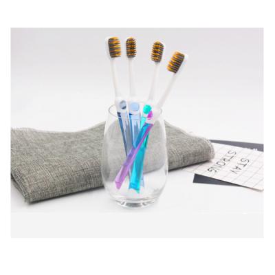 China For Adult 2021 New Products Stiffens Simple Packing Style Black Gold Logo Care Oral Toothbrush Customized For Adult for sale