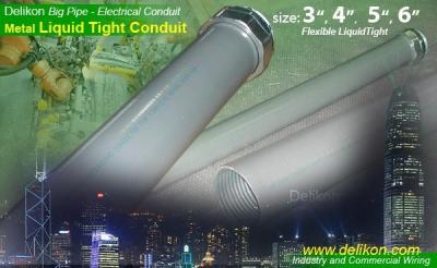 China metal Liquid tight conduit,  liquid tight conduit fittings for industry transformer wiring,  DELIKON LIQUID TIGHT CONDUIT for sale