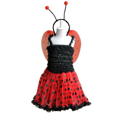 China Costumes Ladybug Halloween Costumes Sale For Cute Kids Clothes Party for sale