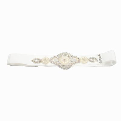 China Handmade Sash Rhinestone Wedding Dress Diamond Belts for Women Crystal Belt Wedding Accessories Transparent Sash for sale