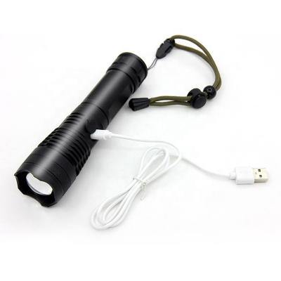 China Zoomable Led Camping Key Chain High Power Security Lightweight Rechargeable Solar Power Mini Rise Tactical Led Flashlight for sale