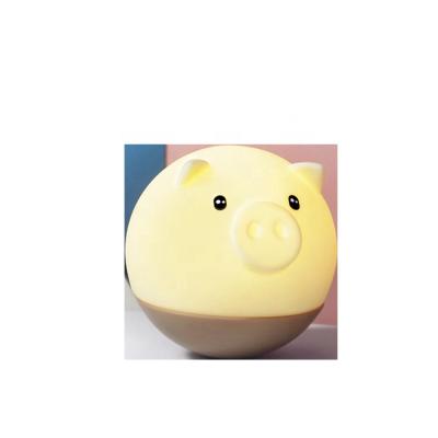 China Modern Custom Animal Landscape Kids Pig USB Charging Light Led Night Light for sale