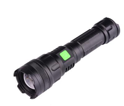 China Concise Tactical Super Bright Flashlight LED Flashlight Zoom Style Rechargeable Telescopic Flashlight for sale