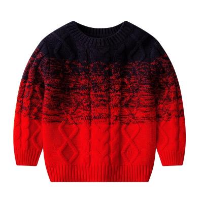 China 2021 anti-shrinkage autumn and winter new children's sweater knitted sweater pure cotton for sale