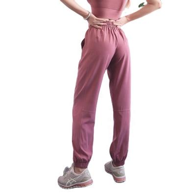 China New Style Breathable Drawstring High Waist Feet Lightweight Fitness Pants Running Loose Pants for sale