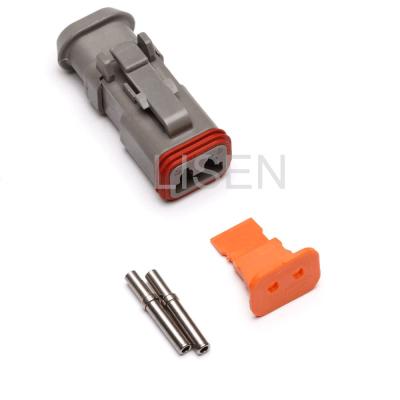 China Deutsch Automotive DT Series 2/3/4/6/8/12 Pin 22-16AWG Deutsch Plug Detach Connector Kit With Endcap for sale