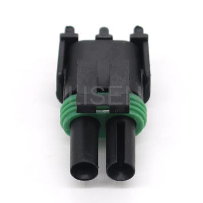 China Automotive Connector Direct Equivalent of 2 Pin Female Sealed Weather Pack to Delphi 12015792 for sale