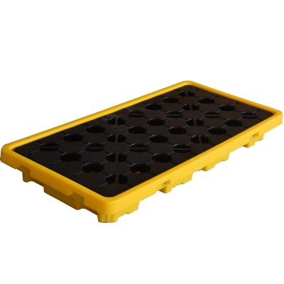 China Double Faced High Quality 42Drum Oil Storage Spill Safe Pallet Secondary Retainers for sale