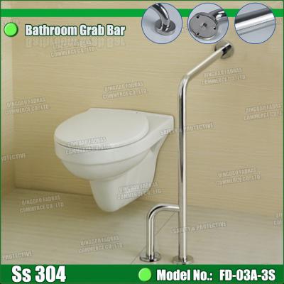 China Hospital Hospital Bathroom 304 Stainless Steel Handrail Grab Bar For Elderly for sale