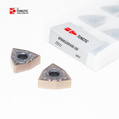 China Internal Turning Tool China wnmg Turning inserts carbide insert WNMG080408-SM For Turning  finishing and semi-finishing of high hardness materials for sale