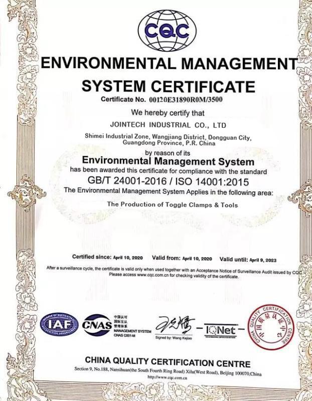 ENVIRONMENT MANAGEMENT - Jointech Industrial Co.,Ltd