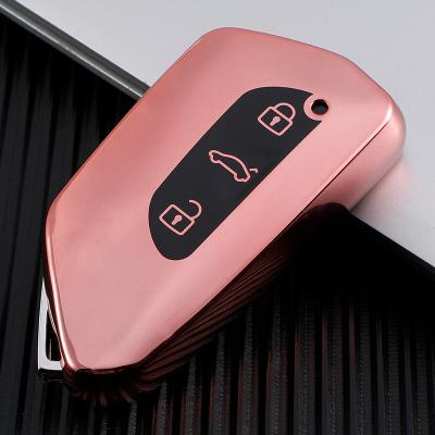 China Car Accessories Soft Softable Car Remote Key TPU Cover Case Suitable For VW GOLF 8 Smart Key for sale