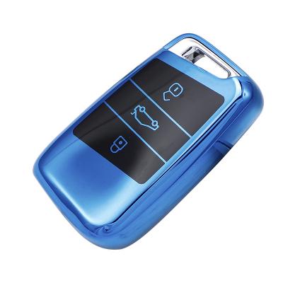 China Softable Car Key Accessories TPU Car Key Cover Case Suitable For Volkswagen 2016 2017 Passat B8 L Smart Key for sale