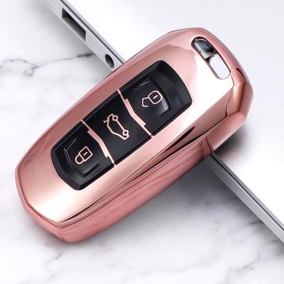 China Softable Car Accessories TPU Inner Soft Car Cover Case Remote Key Case Bag Suitable For Geely Smart Key for sale