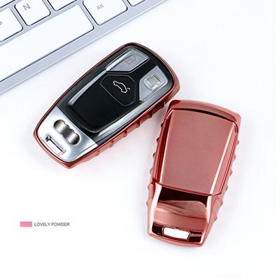 China Soft TPU Car Cover Case Car Key Remote Key Holder Suitable for Audi A4L Car Interior Accessories for sale