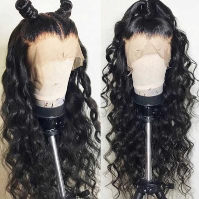 China Deep Wave Cuticle Aligned Hair Pre-plucked Deep Wave Hair 13*6 Lace Front Wigs for sale