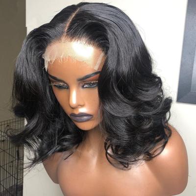 China Super Thin Raw Cambodian Cuticle Aligned Hair 5*5 Lace Closure Wigs Glueless Body Wave Skin HD Melt Body Wave Lace Front Wigs for sale