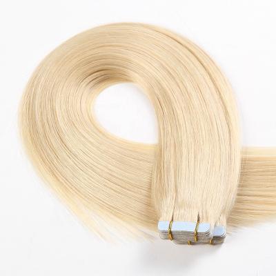 China Pulled Grade Tape Hair Silky Straight Top Double Cuticle Aligned Russian Virgin Human Tape Hair Extension for sale