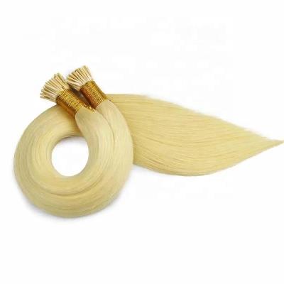 China Wholesale Straight Russian Blonde Double Drawn 100% Remy Hair I Tip Hair Extensions for sale