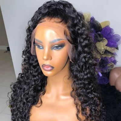 China Natural Hairline 360 ​​Color 360 Lace Front Wig High Curly Ponytail Headband Curly Natural Hair Wig for sale