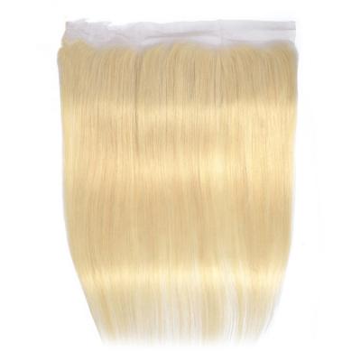 China Silky Straight Cuticle Aligned #613 To Color Mink Brazilian Human Hair 13*4 Silky Straight Lace Frontal Closure for sale