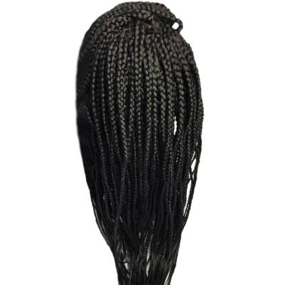 China Natural Heat Resistant Synthetic Lace Front Wigs Hot Braided Hair Braid Wigs 180% Density Synthetic Lace Front Wigs for sale