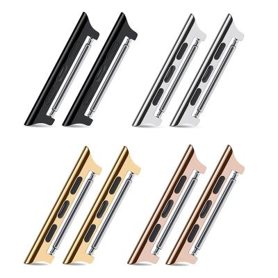 China High Quality Durable 38mm Stainless Steel 42mm For Apple Watch Spring Bar Connector For Apple iWatch 1 2 3 Band Adapter for sale