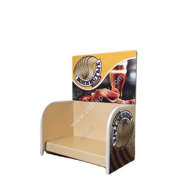 China Supermaket Manufacturer Custom Cardboard Display Rack Pop Cardboard Countertop Snack PDQ Advertising Showcase for sale