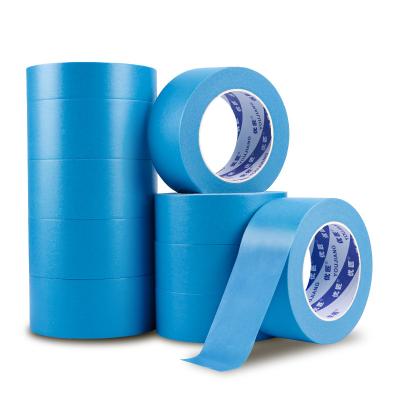 Cina Nastro di Washi per mascherare con bastoncino basso Rollo di carta blu personalizzato in vendita