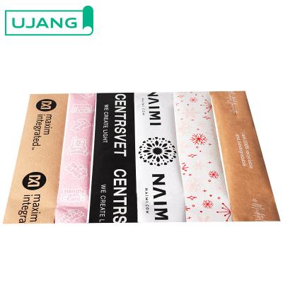 China Eco Friendly Custom Logo Printed Self Adhesive Kraft Paper Tape Packing Tape for sale