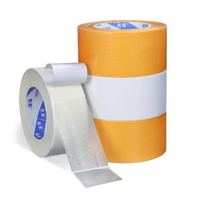 中国 20M Adhesive Tape Strong Sticky Floor Leather Fixing Carpet Tape Mesh Grid Cloth Double Sided Tape 販売のため