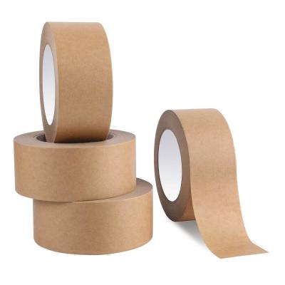 China Custom Printed Eco Friendly Kraft Tape 50 Lbs/in Tensile Strength Eco Friendly kraft gummed paper tape zu verkaufen