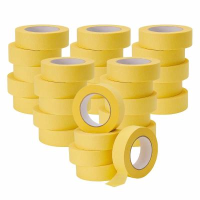 China Strong Rubber Glue Decorative Crepe 50mm Beige General Purpose Masking Paper Tape for sale