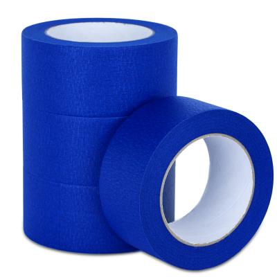 China Blue Color 30m Resist Protection Paper Painters Adhesive 14 Days Tape for sale