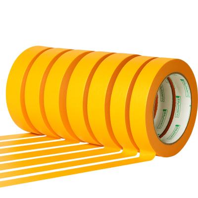 China Yellow Washi Paper Tape Performance Masking Tape Painting Jumbo Roll for sale