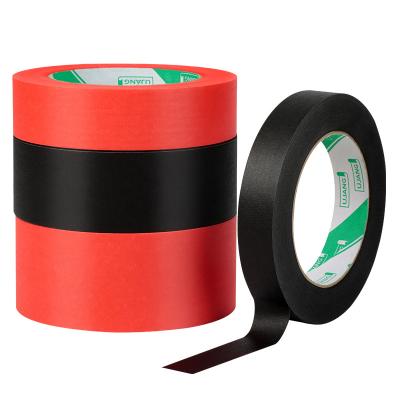 China wholesale red black crepe paper masking tape for sale